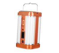 OSALADI Portable Solar Camping Light Handheld Antique Brass Lantern Outdoor Tent Lighting Practical 4-Sided Illumination for Camping and Emergency Use