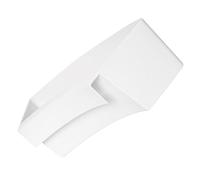 OSALADI Pottery Tool Organizer Box for Round Wheel Water Basin, Semi-Circle Hanging Clay Tool Storage Holder, Plastic Ceramic Supply Rack for Pottery Artists