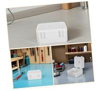 OSALADI Power Cord Management Box White Cable Organizer for Home Office Cctv Camera Junction Box Safe Wire Storage Case Video Connector and Data Cable Organizer