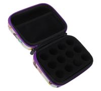 OSALADI Printed Essential Oil Storage Case Travel Storage Pouch Portable Bottle Holder with Sturdy Material Lightweight Design for Aromatherapy and-The-Go Use