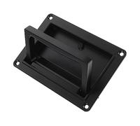 OSALADI Recessed Zinc Alloy Pull Handle Large Black Flush Mounted Pocket Door Handle for Toolbox Sliding Cabinet Trap Door Replacement