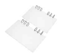 OSALADI Refillable Loose Leaf Notebook Cover Acrylic Binder with Metal Round Rings Clear Planner Binder Shell for Student Travel Office Organizer Protective Budget Planner Folder