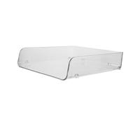 OSALADI Refrigerator Layer Storage Rack Fridge Dividers Storage Shelves Freezer Divider Refrigerator Shelf Organizer for Freezer Cabinet Rack Plastic Transparent