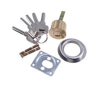 OSALADI Replacement Rim Cylinder Lock Cylinder Brass Replacement Suitable for Garage Door Hardware Color Assorted Style