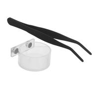 OSALADI Reptile Feeding Tongs Escape-proof Feeding Bowl with Magnetic Acrylic Feeder Dish Thoughtful Design for Hygienic Maintenance for Snakes and Lizards for Terrarium Use