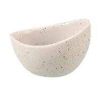 OSALADI Resin Herb Stripper Bowl White Lightweight Manual Herb Leaf Stripping Tool Multi-Functional for Rosemary Kale Vegetable Leaves