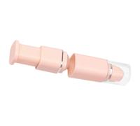 OSALADI Retractable 2 in 1 Cosmetic Brush with Lid, Portable Blush and Foundation Makeup Brush for Travel, Light Beige Face Blush Applicator