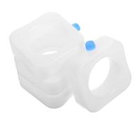 OSALADI Reusable Ice Packs Portable Freezer Blocks PE Material 4pcs White Rapid and Efficient Cooling for Air Conditioner Fan Suitable for Office and Home Use