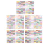 OSALADI Round Essential Oil Bottle Stickers Colour Coded Label Set Ultra Strong Adhesive for Easy Bottle Identification