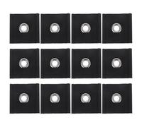 OSALADI Rv Awning Hooks Fabric Rail Clamps Black Pvc Coated 12pcs