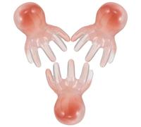 OSALADI Scalp Massager Comb for Gentle Head Spa Massage Octopus Shaped 3pcs Resin with Ergonomic Design and Manual Operation for Commuting and Vanity Use for Commuting and Vanity Use on