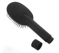OSALADI Secret Stash Hairbrush Container Comb with Hidden Storage Box, Black Plastic Diversion Hair Comb for Travel and Home Use, Multifunctional Portable Hair Care Tool