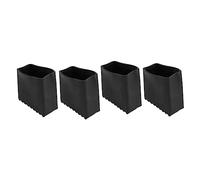 OSALADI Set of 4 Ladder Foot Cover Rubber Feet Ironing Board Black Garden Table Foot Caps Aluminium Scaffolding Rubber Feet Screwable Extension Ladder Covers Parquet Protector Protective Cap Non-Slip