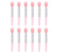 OSALADI Silicone Lip Brush Set Portable Lipstick Applicator 12pcs for Those Who Love Makeup and Applying Gloss with Easy to Carry Design, for Professional Use