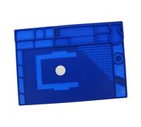 OSALADI Silicone Soldering Repair Pad Magnetic Insulation Mat Blue Heatproof for Laptop Repair