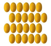 OSALADI Silkworm Cleansing Balls Washable Care Silkworm Balls Yellow 50pcs for Gentle Exfoliating Easy to Put Finger, Washable Care Silkworm Balls and Blackhead Removal for Facial Skin Care