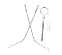 OSALADI Silver Metal Glasses Replacement Temple Arms Precision Engineered Eyeglass Repair Legs for Secure Fit and Enhanced Comfort Compatible with Eyewear Frames for Daily and Outdoor Use