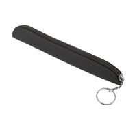 OSALADI Slim Pu Leather Insulin Pen Case Small Portable Pencil Pouch with Zipper Grey for Adults Travel Protective Pen Bag