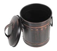 OSALADI Small Ash Bucket Stationery Ash Bucket with Lid Iron Grill Charcoal Metal Charcoal Container Hot Pail Small Coal Bin for Pits Burning