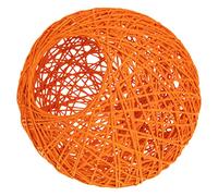 OSALADI Small Lamp Shade Rattan Ball Lampshade Light Bulb Cage Guard Rustic Hanging Light Fixture Cover Pendant Lamp Shade Wicker Chandelier for Home Tea House Hotel