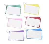 OSALADI Small Lined Notecards with Rings Portable Index Notepads for Students and Office Note Taking Compact Study Flash Cards for Record Keeping and Inspiration
