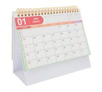 OSALADI Small Standing Desk Calendar Thick Paper Monthly Planner for Efficient Scheduling at Home Office Cute Flip Design for Teachers and Busy Individuals