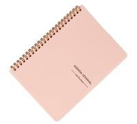 OSALADI Smooth Writing Notepad with Coil Binding for Students and Office Practical Planning Diary Notebook Pink Flat Page Design for Daily Notes and Inspirations