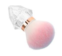 OSALADI Soft Large Pink Mushroom-head Nail Duster Brush for Loose Powder Makeup and Nail Cleaning, Refillable Travel-friendly Powder Brush for Body and Face