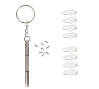 OSALADI Soft Silicone Eyeglass Nose Pads with Micro Screwdriver for Comfortable Nose Cushions Compatible with Glasses Frames