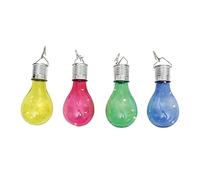 OSALADI Solar Hanging Light Bulb Outdoor Led Lamp for Garden Camping Patio Yellow Shell Hour Service Life
