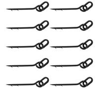 OSALADI Spike Bait Rig Components Carp Fishing 10Pcs Terminal Tackle Spikes with Loop Secure Bait Screws for Barbel and Match Fishing