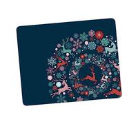 OSALADI Square Thickened Mouse Pad with Slip Rubber Base Creative Deer Design for Office and Gaming Smooth Precise Control Non Slip Desktop Mat for Work and Study