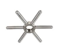 OSALADI Stainless Steel Cup Washer Head for Coffee and Red Wine Cups, Easy to Install and Disassemble, for Coffee Shops and Milk Tea Shops, Silver Bar Equipment Accessory