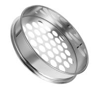OSALADI Stainless Steel Round Hole Sieve Household Sieve Effective for Sifting Convenient Storage Silver Round Shape for Home and Outdoor Use