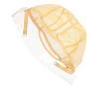 OSALADI Stretchy Nylon Mesh Wig Cap Beige Lace Front T-shape Stocking Cap for Women Invisible Wig Liner and Hair Extensions