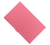 OSALADI Stylish Business Card Holder with Mirror Portable Metal Wallet for Women Compact Organizer for Id Credit Business Cards Elegant Card Case