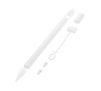 OSALADI Stylus Pen Silicone Cover Compatible Pencil Generation Protective Sleeve Two Stylus Tips Jade White for Artists and Note-