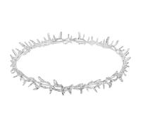 OSALADI Thorn Headband Crown Silver for Medieval Costume, Renaissance Fair, Birthday Party Accessory, Prom King Headpiece