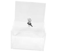 OSALADI Transparent Acrylic Wall Mailbox with Key Lock Large Capacity Suggestion Donation Ballot Box for Schools Businesses and Public Places Easy to Install Collection Container for