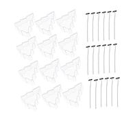 OSALADI Transparent Plastic Candle Molds with Christmas Tree Shapes and Candlewicks DIY Candle Making Tools for Handmade Scented Wax Craft at Home