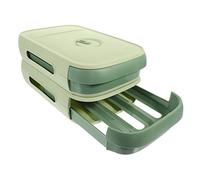 OSALADI Type Storage Container Lid Refrigerator Organizer Bin for Kitchen Stackable Design Large Capacity Smooth Pull Automatic Rolling for Easy Access