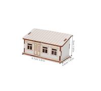 OSALADI Unfinished Wooden House DIY Craft Kit for Painting Rustic Log Cabin Model for Holiday Table Centerpieces Indoor Outdoor Decor Creative Miniature Building Kit for Adults