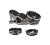 OSALADI Upgrade Your Phone Camera 198° Fisheye 0.63x Wide 15x Macro Lenses Sturdy Aluminum Easy to Use for Smartphones
