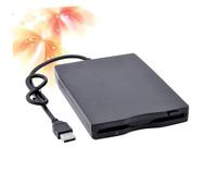 OSALADI USB 2.0 External Floppy Disk Drive Portable Compact Plastic Design for Laptop 1.44Mb Data Transfer with Anti-Shock for-The-Go Use