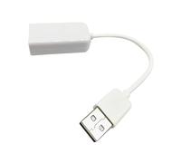 OSALADI USB 2.0 External Sound Card Adapter White Plastic Mini Channel Sound Card with Cable Line Driverless USB Bus-powered for Laptop Notebook Audio