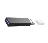OSALADI Usb Hub Port Splitter Adapter Portable and Slim Design for Laptops Fast Data Transfer Integrated Circuit No Driver Required for Usb Devices