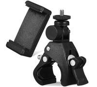 OSALADI Versatile Cellphone Holder for Mic Stand | 180° Rotating Clamp | Microphone Arm Mount for Live Streaming - Recording & Bike Riding | Stand Phone Holder for Microphone