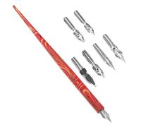 OSALADI Vintage and Modern Artistic Dip Pen Set with Standard Nibs for Precise English Calligraphy Durable and Portable for Students Beginners Professionals for Travel and Outdoor Use