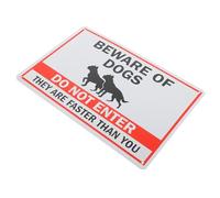 OSALADI Vintage Metal Garden Warning Sign “do Not Enter” with Dog Caution, Weatherproof Yard Decor for Outdoor Wall and Fence, 1pcs Retro Tin Plaque for Garden and Yard Safety