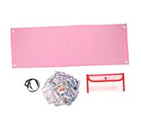 OSALADI Visual Schedule for Pink Task Chart with Cards Sturdy Weekly Planner Board for Bedtime Routine and Responsibility Management Home School Learning Aid